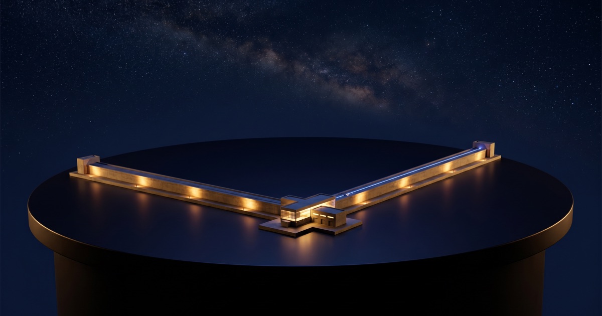LIGO Gravitational-Wave Detector — interactive 3D exhibit