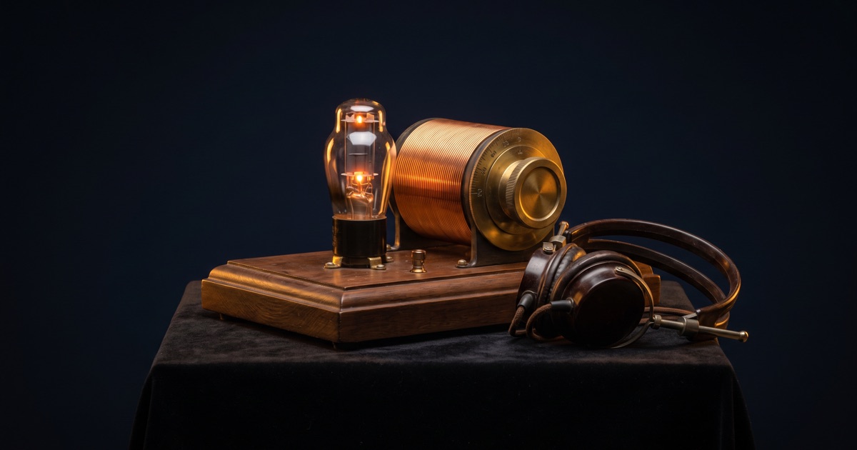 One-Tube Radio — interactive 3D exhibit